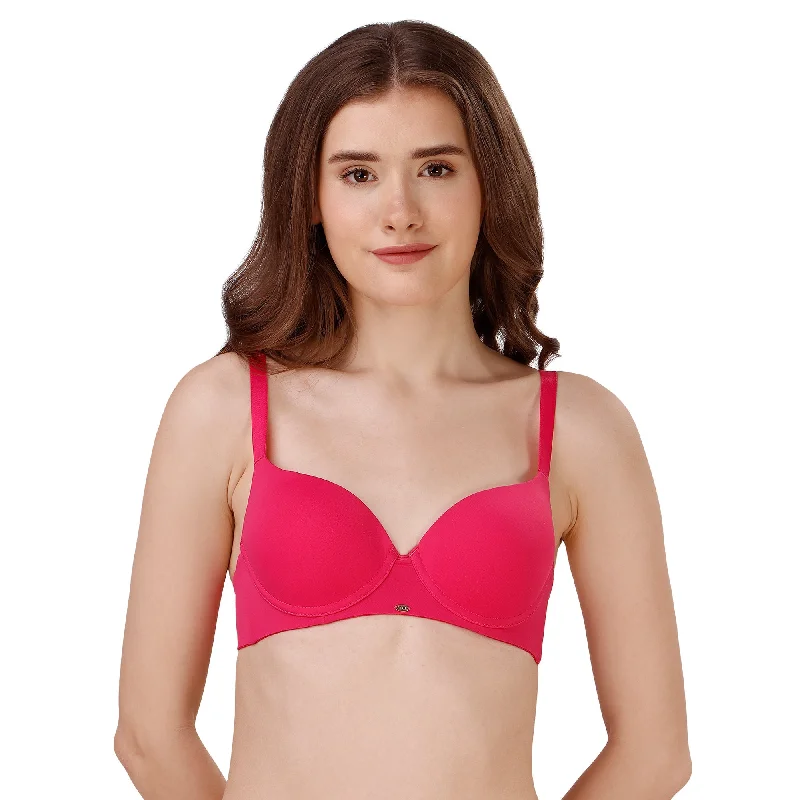Medium Coverage Padded Wired T-shirt Bra-CB-135 Oversized T-Shirt Spandex breathable Medium Coverage Padded Wired T-shirt Bra-CB-135 Oversized T-Shirt Spandex breathable