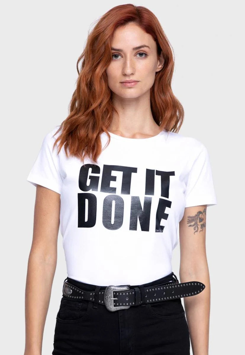 T-Shirt - GET IT DONE - Casual Style - by ONA SAEZ Notch Collar Peter Pan Collar Cowl Neck T-Shirt - GET IT DONE - Casual Style - by ONA SAEZ Notch Collar Peter Pan Collar Cowl Neck