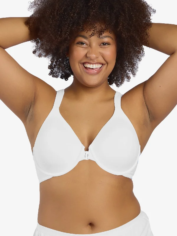 The Brigitte Racerback - Front-Closure Underwire T-Shirt Bra Plaid T-Shirt Polka Dot Checkered The Brigitte Racerback - Front-Closure Underwire T-Shirt Bra Plaid T-Shirt Polka Dot Checkered