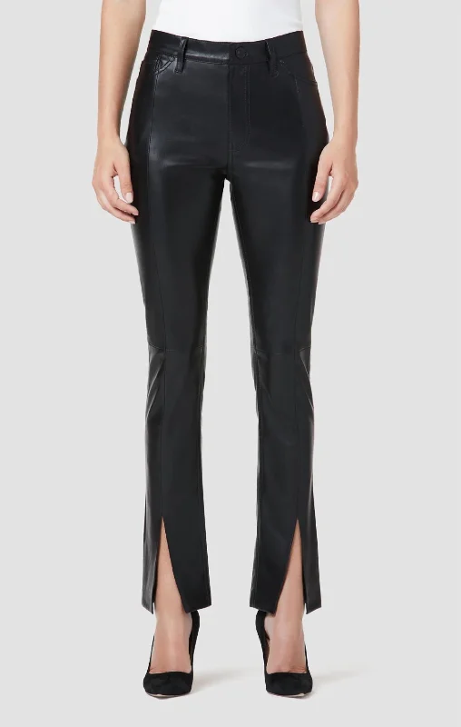 Barbara Beauty Hw Straight Ankle Split Hem Jean In Black Trendy Skinny High-Waist Jeans Barbara Beauty Hw Straight Ankle Split Hem Jean In Black Trendy Skinny High-Waist Jeans