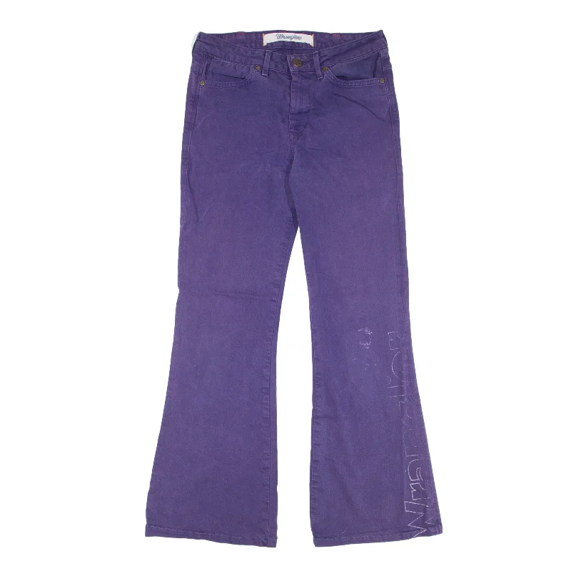 WRANGLER Joni Special Jeans Purple Denim Slim Flared Womens W29 L28 Comfortable Zip-Fly Denim Jeans WRANGLER Joni Special Jeans Purple Denim Slim Flared Womens W29 L28 Comfortable Zip-Fly Denim Jeans